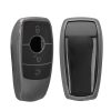 Husa Cheie Auto Kwmobile pentru Mercedes Benz Smart Key, Gri/Negru, Silicon, KWM0000252R001C