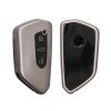 Husa Cheie Auto Kwmobile pentru VW 3 Butoane, Gri/Negru, Silicon, KWM0000252X001C