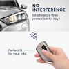 Husa Cheie Auto Kwmobile pentru VW 3 Butoane, Gri/Negru, Silicon, KWM0000252X001C