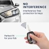 Husa Cheie Auto Kwmobile pentru Dacia/Renault 2 Butoane, Gri/Negru, Silicon, KWM0000253B001C