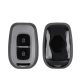 Husa Cheie Auto Kwmobile pentru Dacia/Renault 2 Butoane, Gri/Negru, Silicon, KWM0000253C001C