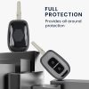 Husa Cheie Auto Kwmobile pentru Dacia/Renault 2 Butoane, Gri/Negru, Silicon, KWM0000253C001C