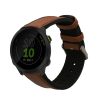 Curea Kwmobile pentru Garmin Forerunner 55, Maro/Negru, Piele naturala, KWM0000253G001C
