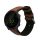 Curea Kwmobile pentru Garmin Forerunner 55, Maro/Negru, Piele naturala, KWM0000253G001C