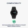 Curea Kwmobile pentru Samsung Galaxy Watch 4/Galaxy Watch 4 Classic/Galaxy Watch 3, Maro/Negru, Piele naturala, KWM0000253H001C