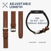 Curea Kwmobile pentru Samsung Galaxy Watch 4/Galaxy Watch 4 Classic/Galaxy Watch 3, Maro/Negru, Piele naturala, KWM0000253H001C