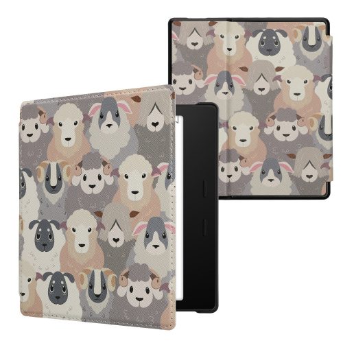 Husa Kwmobile pentru Amazon Kindle Oasis 10, Multicolor, Piele ecologica, KWM000010AE056C
