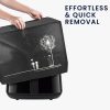Husa de protectie Kwmobile pentru Philips Essential Airfryer XL, Negru/Alb, Plastic, KWM000023RE002C