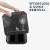 Husa de protectie Kwmobile pentru Philips Essential Airfryer L, Negru/Alb, Plastic, KWM000023RG002C