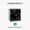 Husa de protectie Kwmobile pentru Philips Essential Airfryer XXL, Gri inchis, Plastic, KWM000023RJ001C