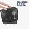 Husa de protectie Kwmobile pentru Russell Hobbs SatisFry, Negru/Alb, Plastic, KWM000023RM002C