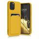 Husa Apple iPhone 12/iPhone 12 Pro, Galben, Silicon, KWM0000134D012C