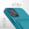 Husa Apple iPhone 12/iPhone 12 Pro, Albastru deschis, Silicon, KWM0000134D013C