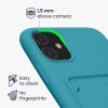 Husa Apple iPhone 11, Albastru deschis, Silicon, KWM0000134F015C