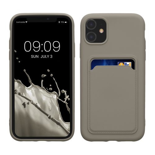 Husa Apple iPhone 11, Gri, Silicon, KWM0000134F016C