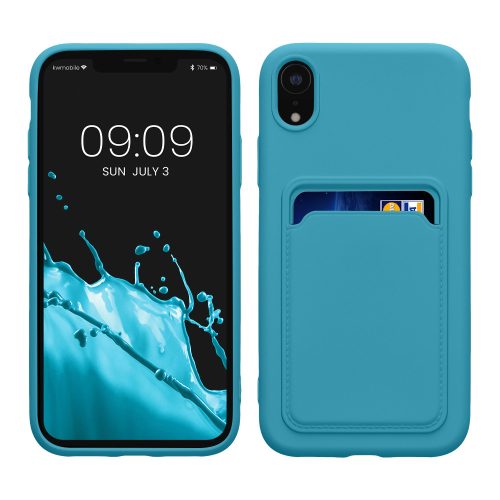 Husa Apple iPhone XR, Albastru deschis, Silicon, KWM0000134H013C