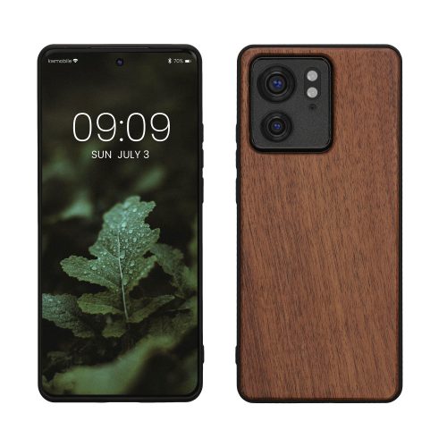 Husa Motorola Edge 40, Maro, Lemn, KWM000022OR001C