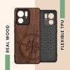 Husa Motorola Edge 40, Maro, Lemn, KWM000022OT001C