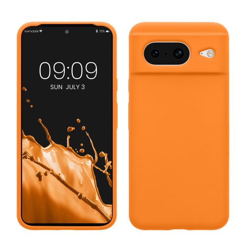 Husa Google Pixel 8, Portocaliu, Silicon, KWM000020JF004C