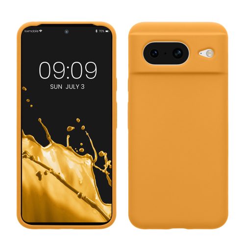 Husa Google Pixel 8, Portocaliu, Silicon, KWM000020JF008C