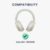 Set 2 Perne de urechi si 2 huse Kwmobile pentru Sony WH-1000XM5, Albastru inchis, Silicon, KWM0000205F003C
