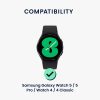 Set 4 Adaptori prindere curea de 20 mm Kwmobile pentru Samsung Galaxy Watch 5/Galaxy Watch 5 Pro/Galaxy Watch 4, Negru/Auriu, Otel, KWM0000207H002C