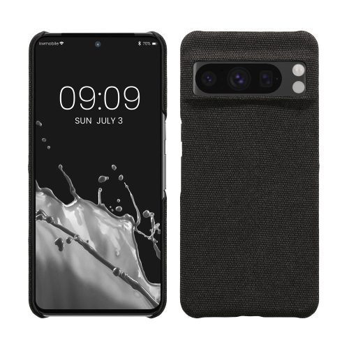 Husa Google Pixel 8 Pro, Gri inchis, Textil, KWM000020JC001C