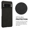 Husa Google Pixel 8 Pro, Gri inchis, Textil, KWM000020JC001C