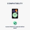 Set 2 Curele Kwmobile pentru Huawei Watch Fit Special Edition, Negru/Albastru inchis, Silicon, KWM0000253M001C