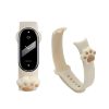Curea Kwmobile pentru Xiaomi Mi Band 8, Alb, Silicon, KWM0000253R001C