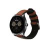 Curea Kwmobile pentru Huawei Watch GT 4 (46mm)/Watch Buds, Maro/Negru, Piele naturala, KWM0000253S001C