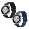 Set 2 Curele Kwmobile pentru Huawei Watch GT 4 (41mm), Negru/Albastru inchis, Silicon, KWM0000254B001C
