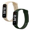 Set 2 Curele Kwmobile pentru Xiaomi Smart Band 8 Active, Verde inchis/Bej, Silicon, KWM0000254C003C