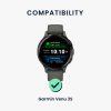 Set 2 Curele Kwmobile pentru Garmin Venu 3S, Negru/Gri, Silicon, KWM0000254G001C