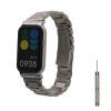 Curea Kwmobile pentru Xiaomi Smart Band 8 Active/Redmi Band 2, Argintiu, Otel, KWM0000254J001C