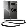 Husa Google Pixel 8 Pro, Transparent/Negru, Silicon, KWM0000208S003C