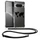 Husa Google Pixel 8 Pro, Transparent/Negru, Silicon, KWM0000208S003C