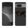 Husa Google Pixel 8, Transparent/Negru, Silicon, KWM000020JN002C