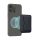 Card pocket magnetic Kwmobile pentru telefoane, Albastru inchis, Piele ecologica, KWM000022OV004C