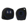 Husa Cheie Auto Kwmobile pentru Suzuki/Opel 2 Butoane, Negru/Albastru, Silicon, KWM000008EY003C