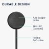 Cablu de incarcare USB Kwmobile pentru Google Pixel Watch 2, Negru, Plastic, KWM0000255M001C