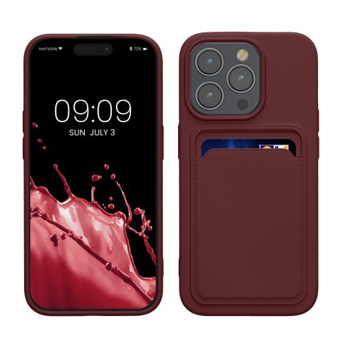 Husa Apple iPhone 15 Pro, Rosu inchis, Silicon, KWM000020EO006C