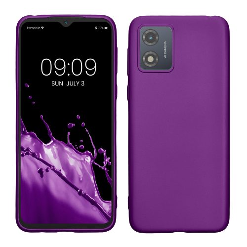 Husa Motorola Moto E13, Violet, Silicon, KWM000022OW002C