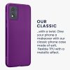Husa Motorola Moto E13, Violet, Silicon, KWM000022OW002C
