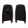 Husa Cheie Auto Kwmobile pentru BMW 3 Butoane, Negru/Rosu, Silicon, KWM0000085G004C