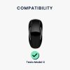 Husa Cheie Auto Kwmobile pentru Tesla Model X, Gri, Silicon, KWM0000093Z002C