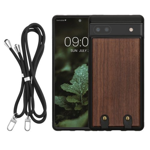 Husa Google Pixel 6a, Maro, Lemn, KWM000020JY001C