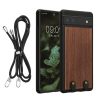Husa Google Pixel 6a, Maro, Lemn, KWM000020JY001C