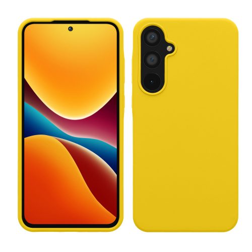 Husa Samsung Galaxy A55, Galben, Silicon, KWM000021ME010C