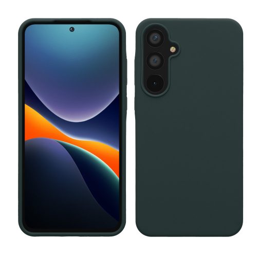 Husa Samsung Galaxy A55, Verde inchis, Silicon, KWM000021ME012C
